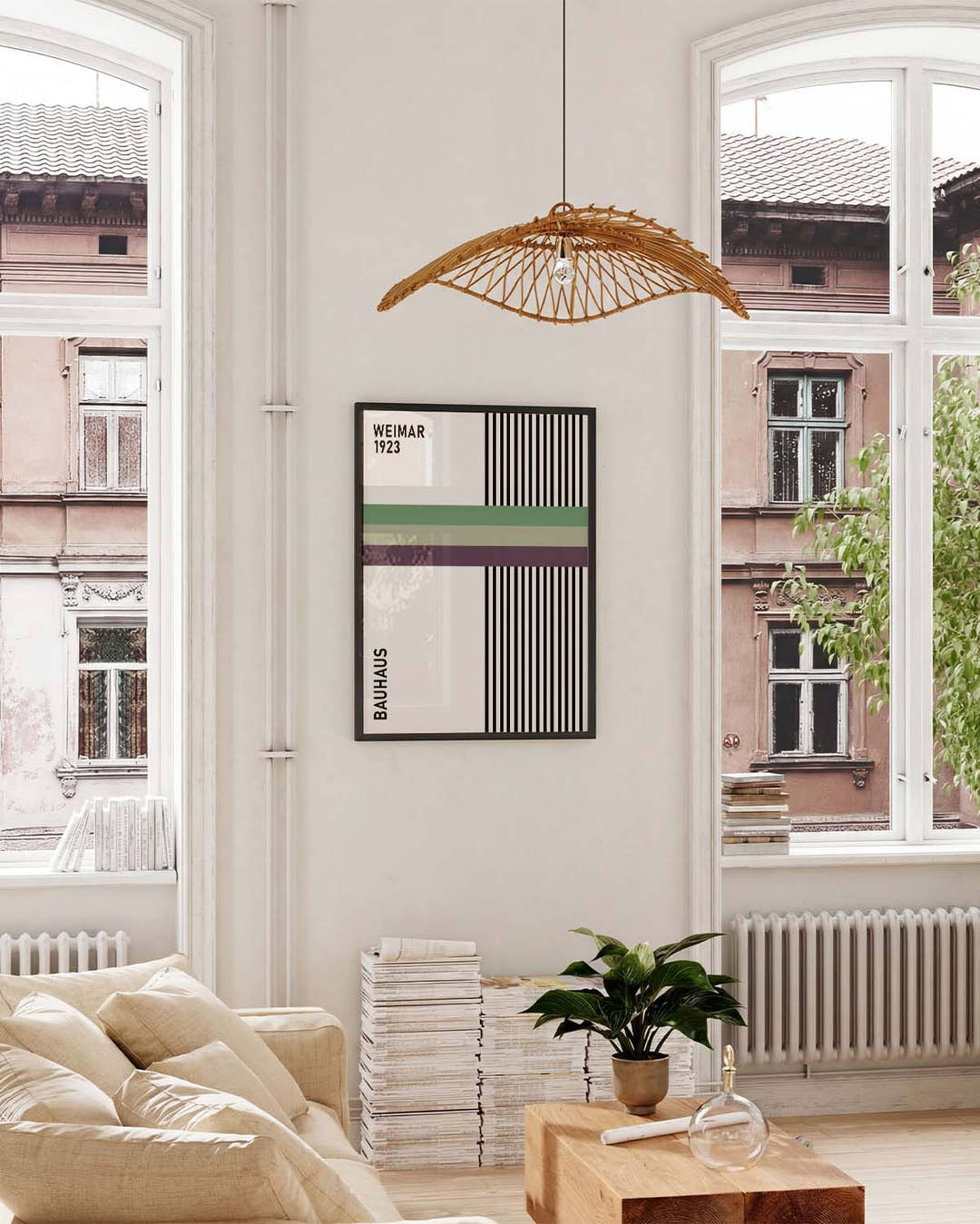 Bauhaus Poster Linien – Bauhaus Modern Lines Composition