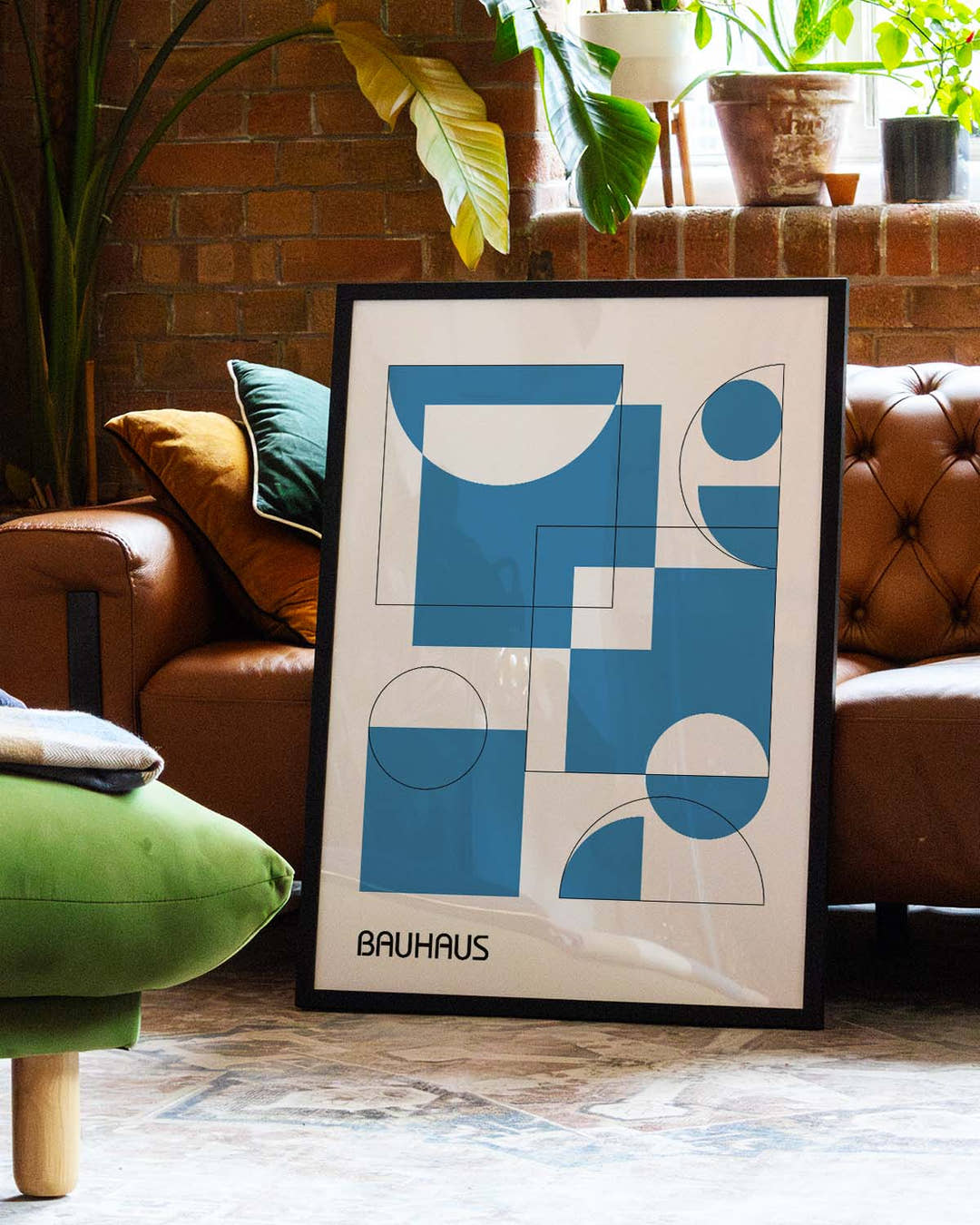 Bauhaus Poster abstrakt – Bauhaus Modern Patchwork