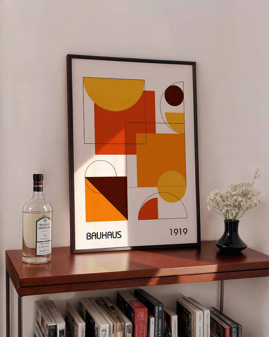 Bauhaus Poster abstrakt – Bauhaus Modern Patchwork