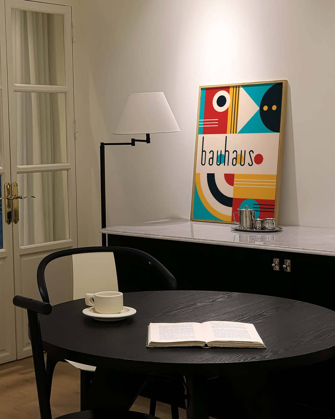Bauhaus Modern Shapes Poster