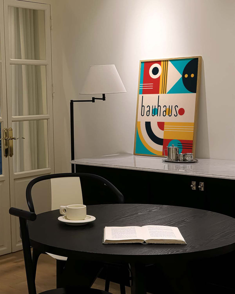 Bauhaus Modern Shapes Poster