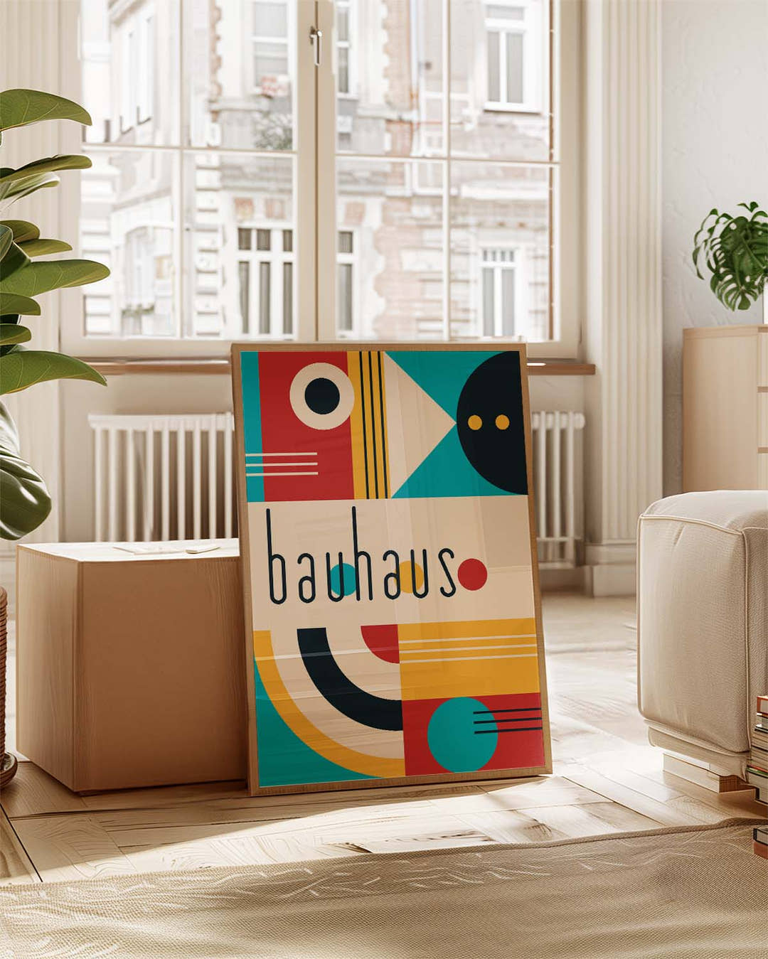 Bauhaus Modern Shapes Poster