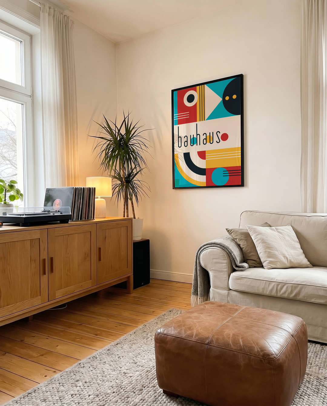 Bauhaus Modern Shapes Poster