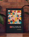 Bauhaus Mosaic Shapes Poster