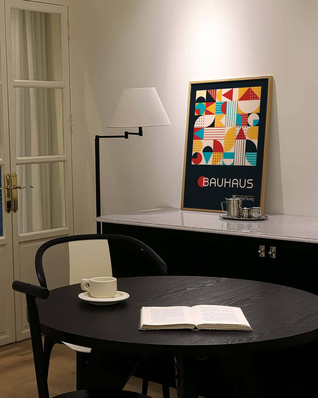 Bauhaus Mosaic Shapes Poster