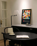 Bauhaus Mosaic Shapes Poster