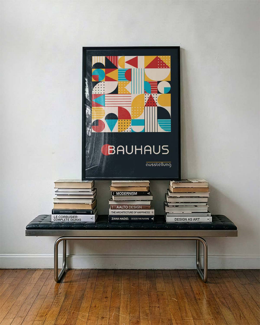 Bauhaus Mosaic Shapes Poster