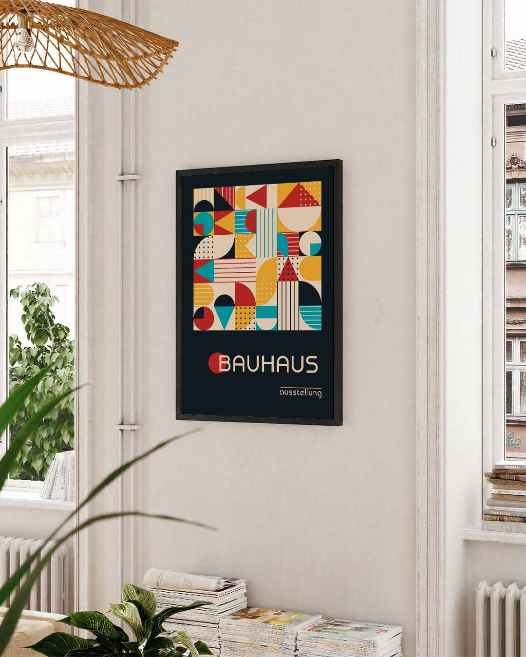 Bauhaus Mosaic Shapes Poster