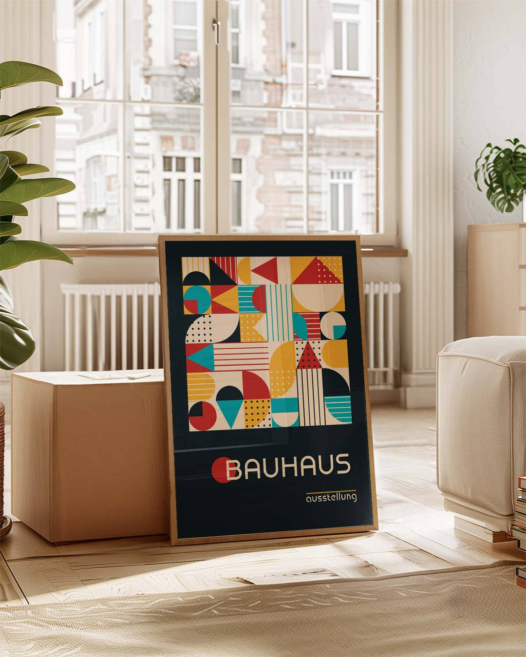 Bauhaus Mosaic Shapes Poster