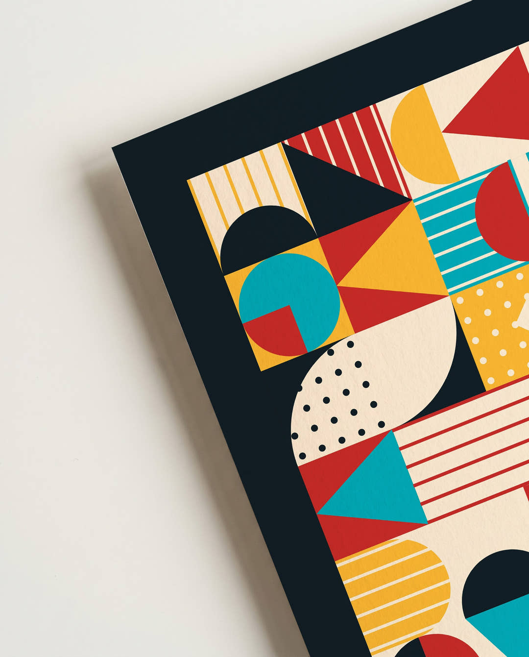 Bauhaus Mosaic Shapes Poster