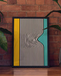 Bauhaus Optical Stripes Poster