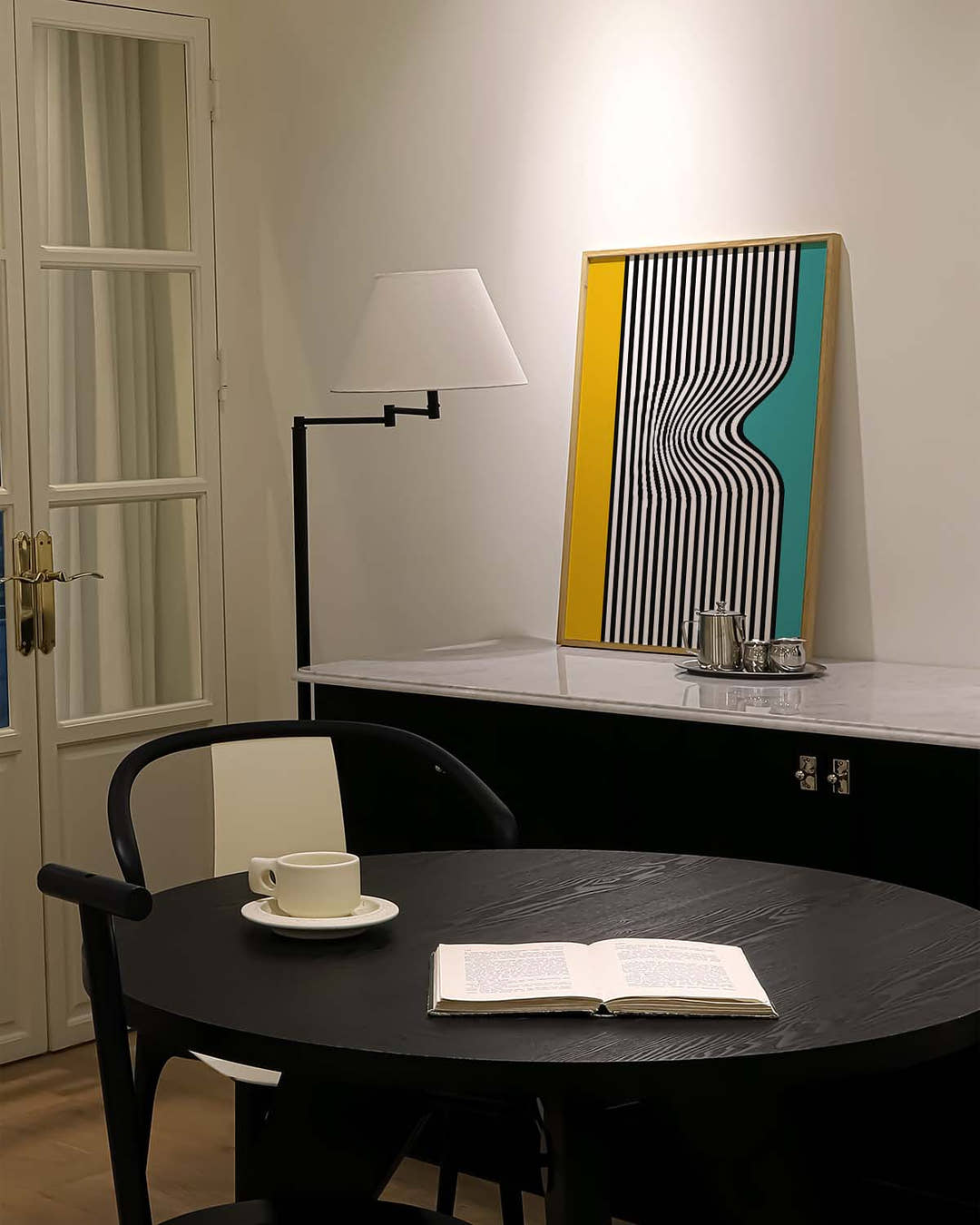 Bauhaus Optical Stripes Poster