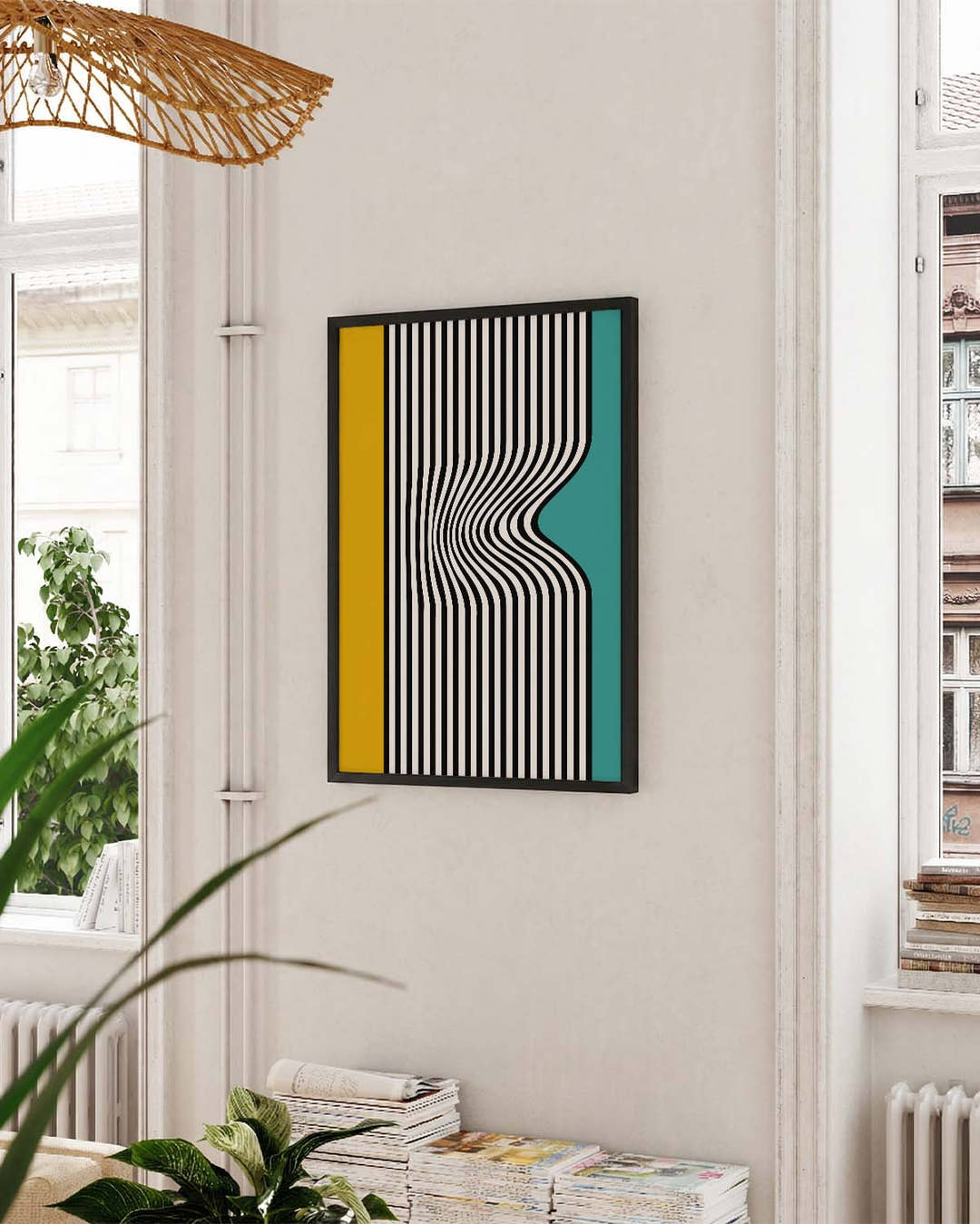 Bauhaus Optical Stripes Poster