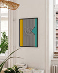 Bauhaus Optical Stripes Poster