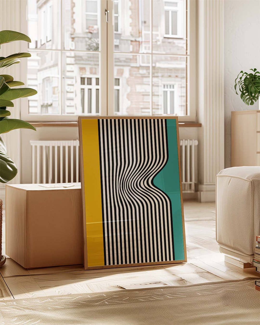 Bauhaus Optical Stripes Poster
