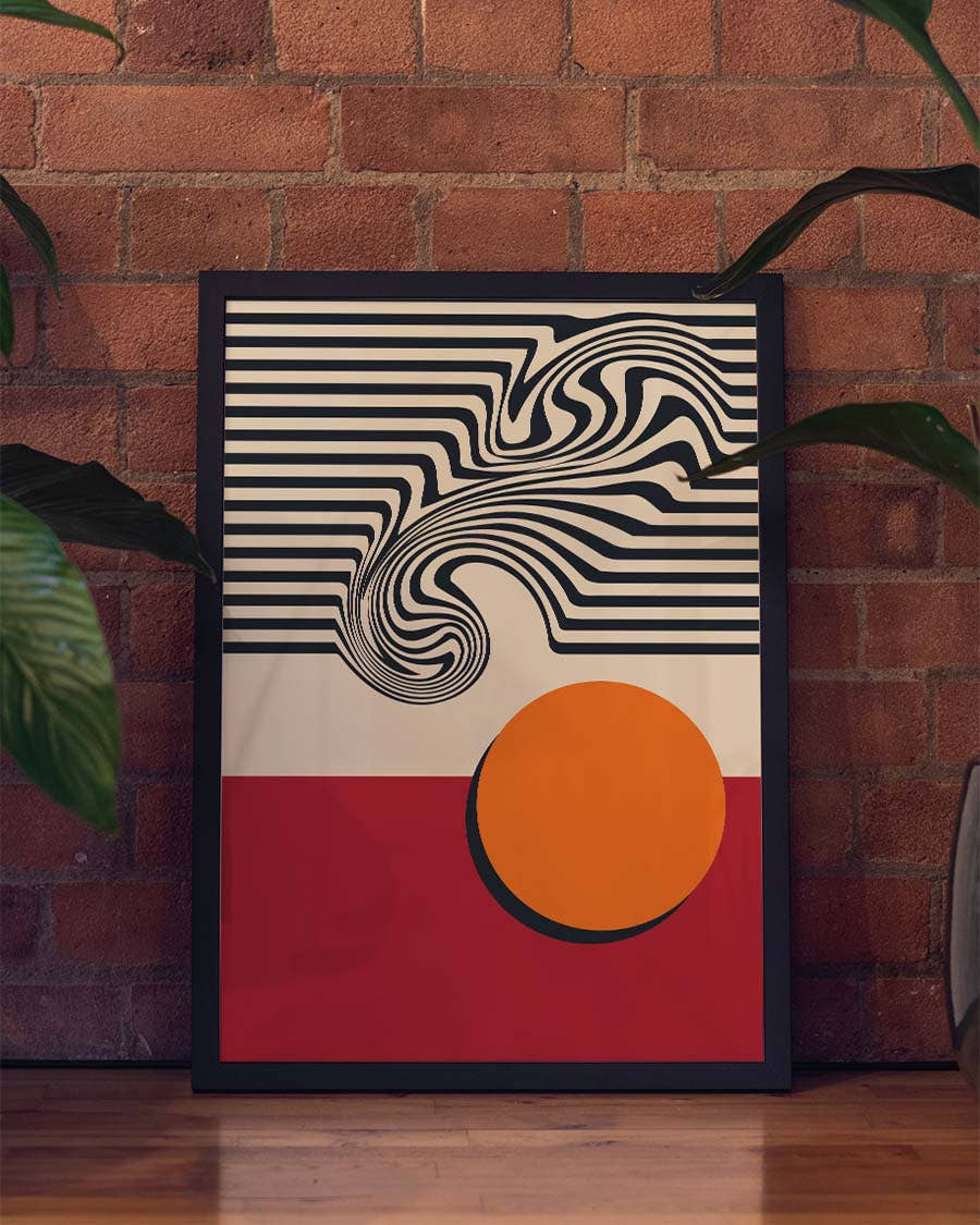 Bauhaus Optical Wave Poster