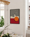 Bauhaus Optical Wave Poster