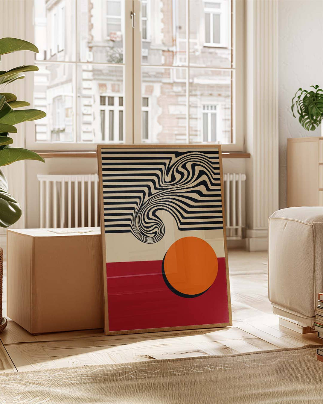 Bauhaus Optical Wave Poster