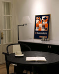 Bauhaus Orange Composition Poster