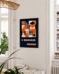 Bauhaus Orange Composition Poster