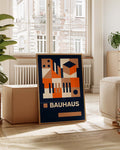 Bauhaus Orange Composition Poster