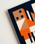Bauhaus Orange Composition Poster