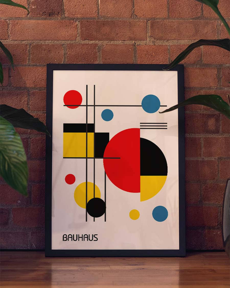 Bauhaus Orbit Composition Poster