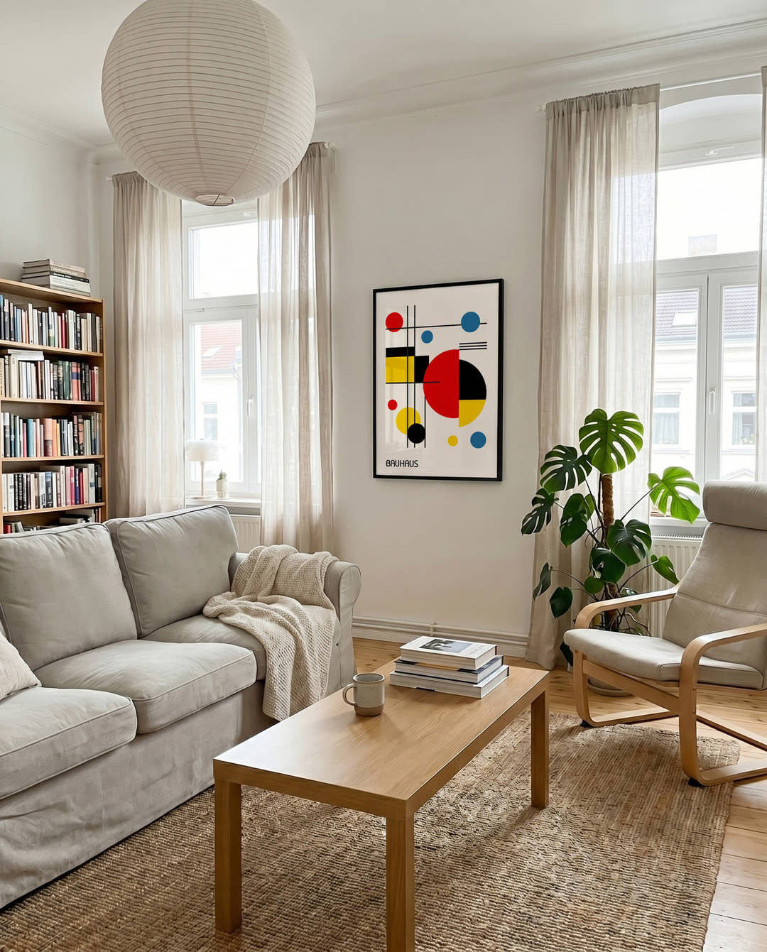 Bauhaus Orbit Composition Poster