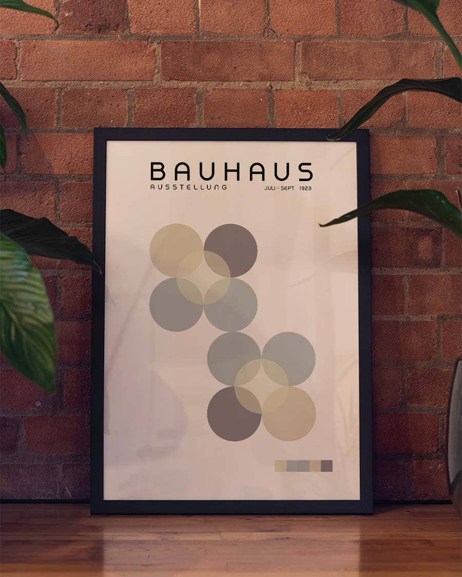 Bauhaus Poster Kreise – Bauhaus Overlap Circles