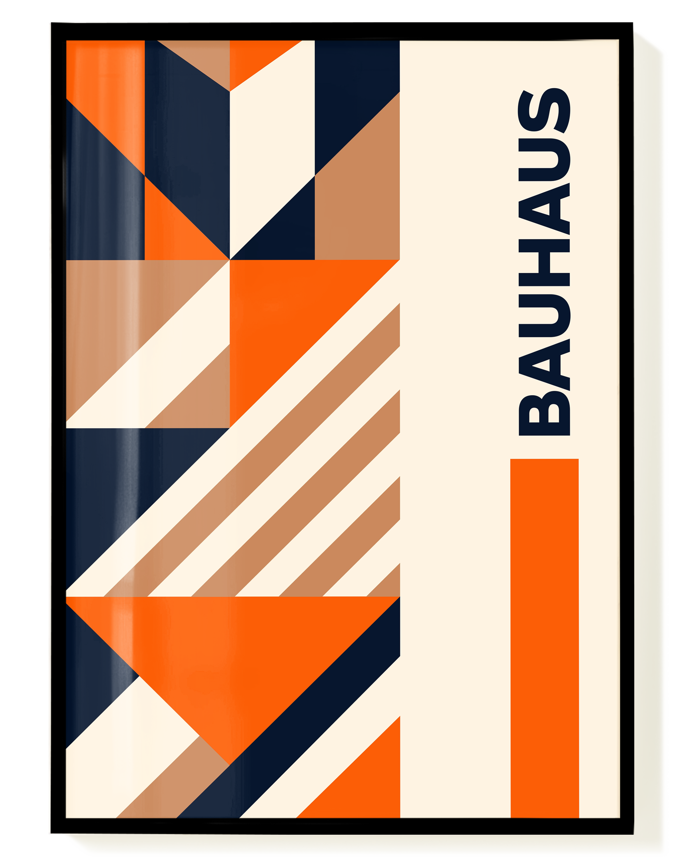 Bauhaus Patchwork Poster – Geometrisches Farbdesign | Wallera®