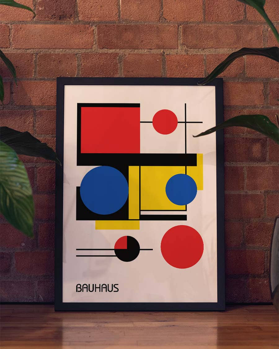 Bauhaus Primary Blocks Poster