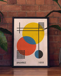 Bauhaus Primary Circles Poster