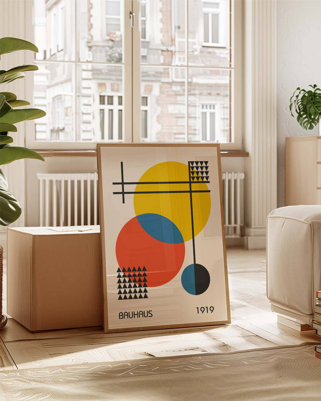 Bauhaus Primary Circles Poster
