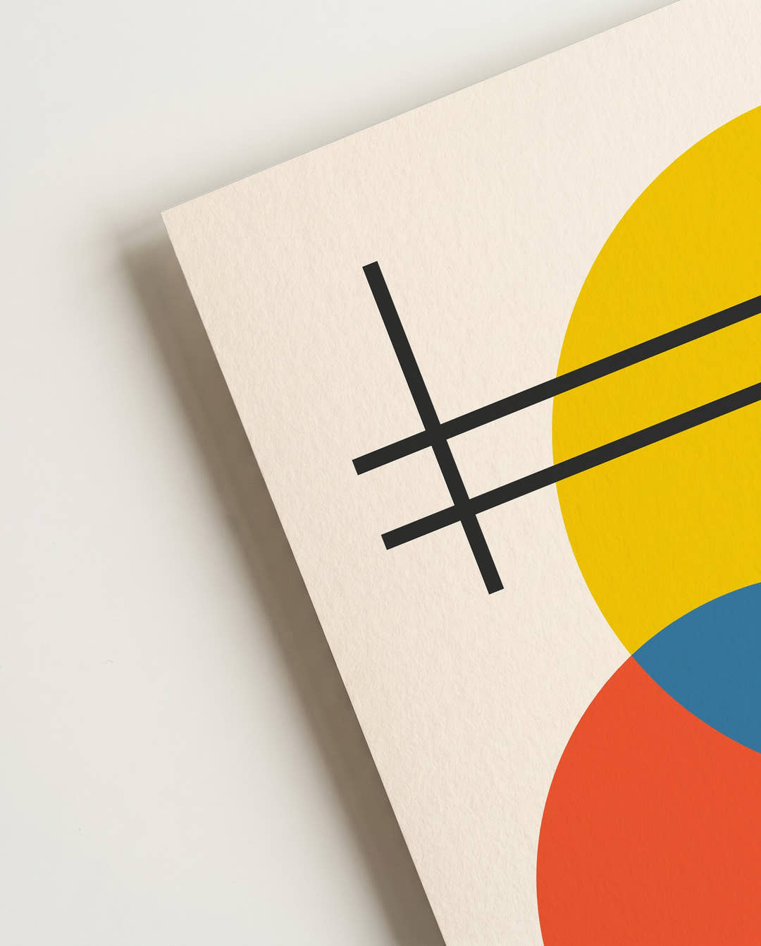 Bauhaus Primary Circles Poster