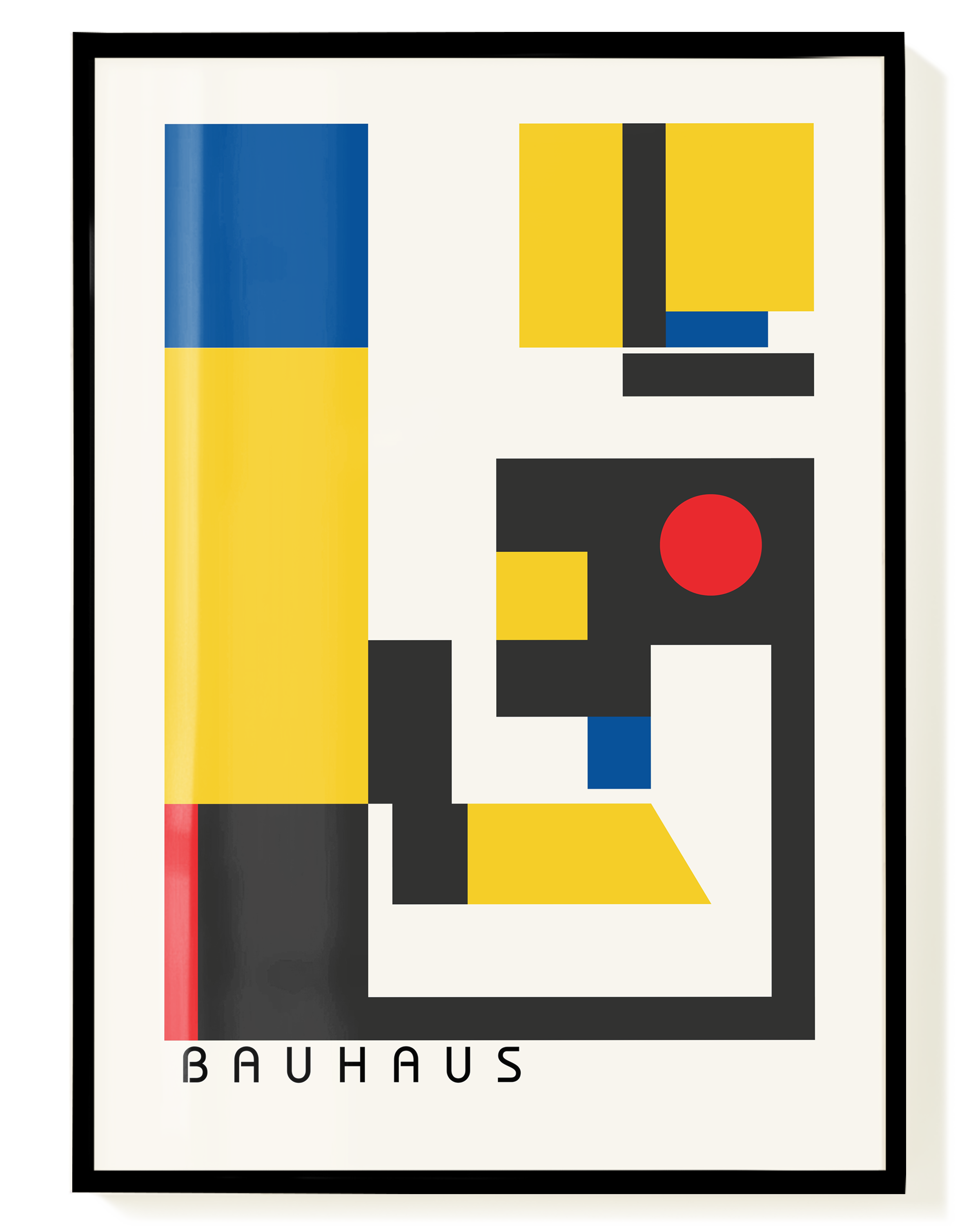 Bauhaus Primary Composition Poster – Geometrische Farbkomposition ...