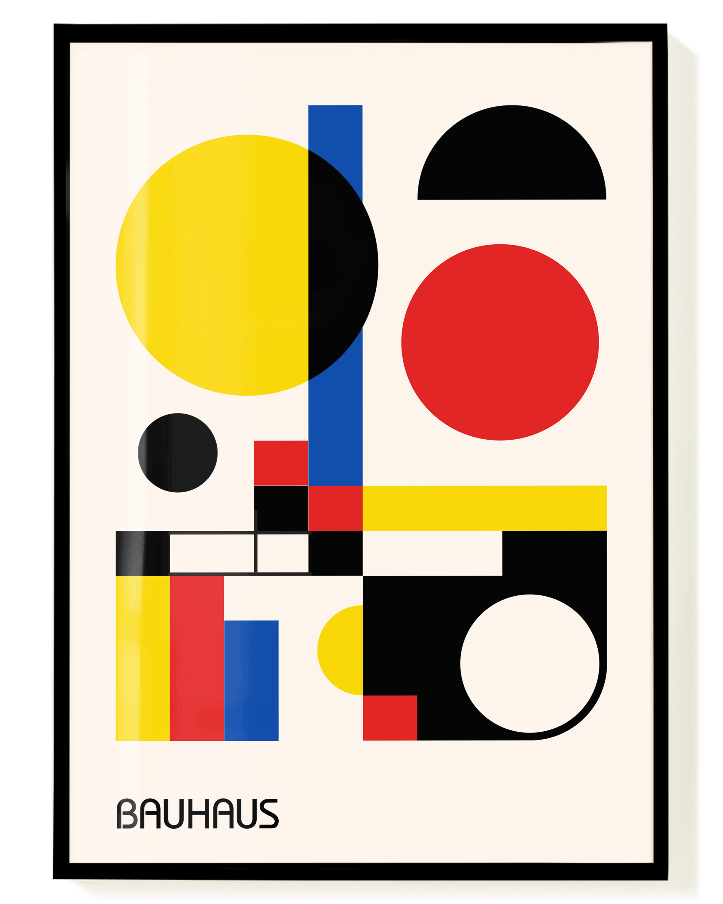 Bauhaus Primary Shapes Poster – Geometrische Formen in Primärfarben ...