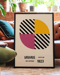 Bauhaus Poster Viertelkreis – Bauhaus Quarter Circle Stripes