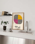 Bauhaus Poster Viertelkreis – Bauhaus Quarter Circle Stripes