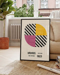 Bauhaus Poster Viertelkreis – Bauhaus Quarter Circle Stripes