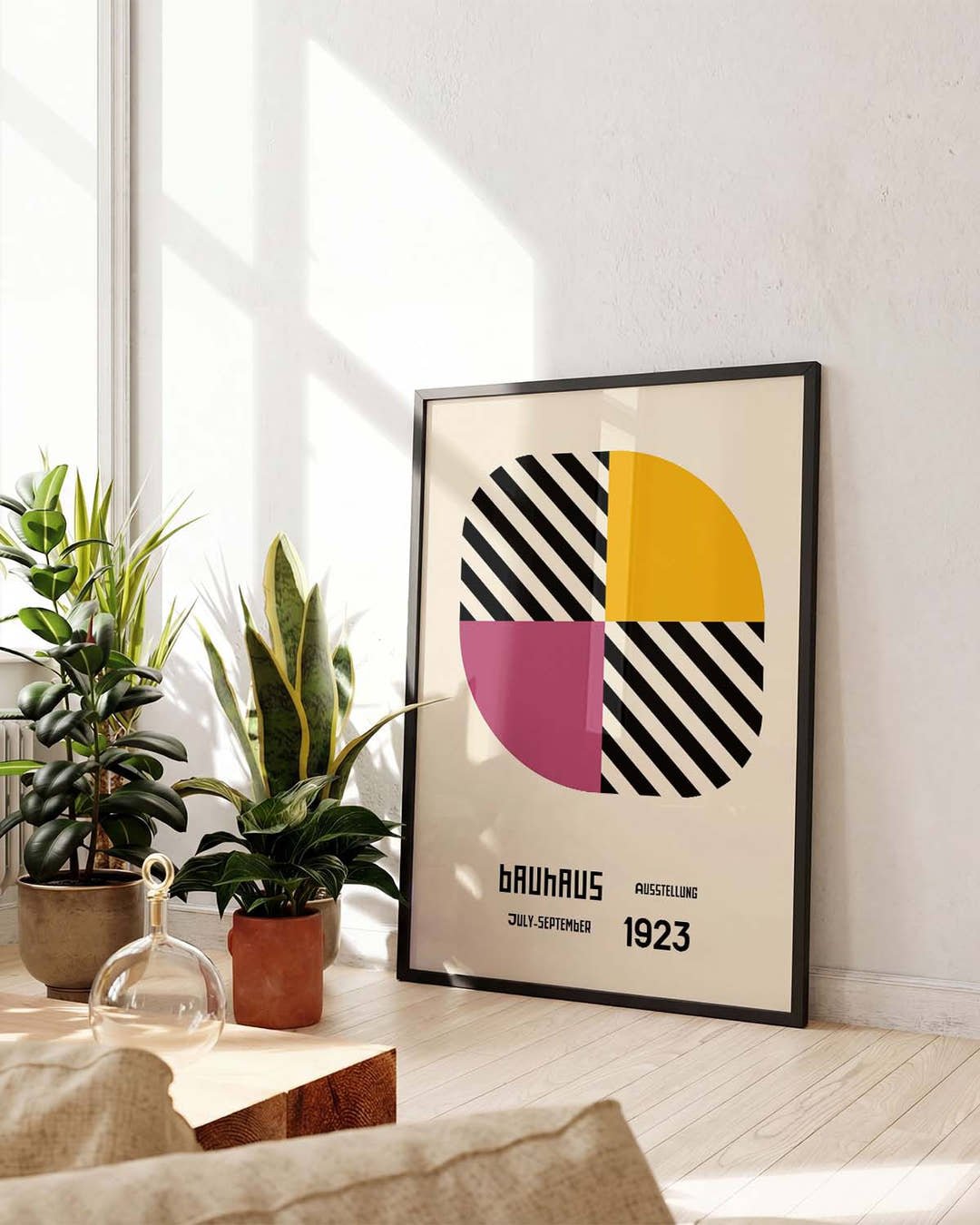Bauhaus Poster Viertelkreis – Bauhaus Quarter Circle Stripes