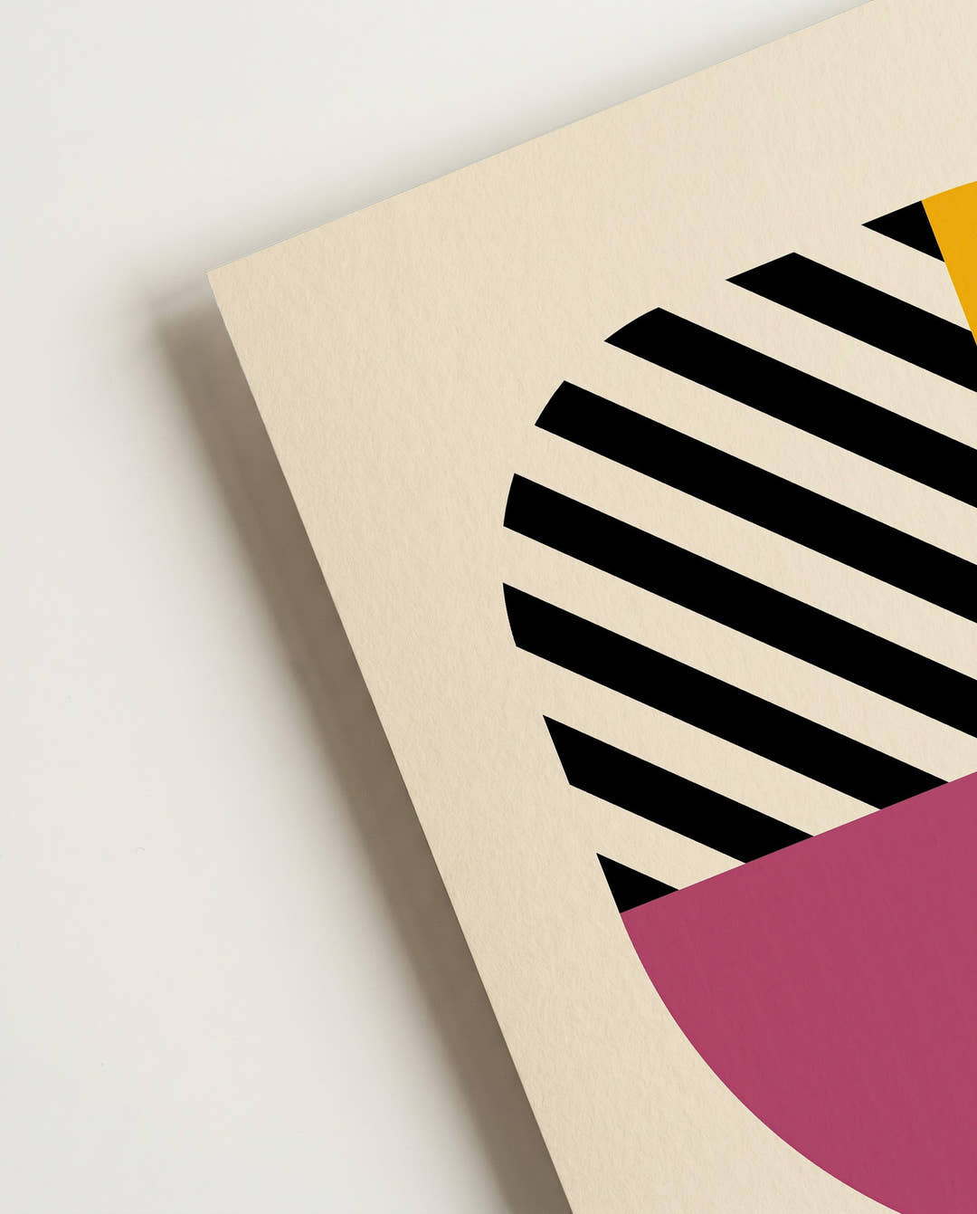 Bauhaus Poster Viertelkreis – Bauhaus Quarter Circle Stripes