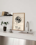 Bauhaus Poster Strahlen – Bauhaus Radial Burst