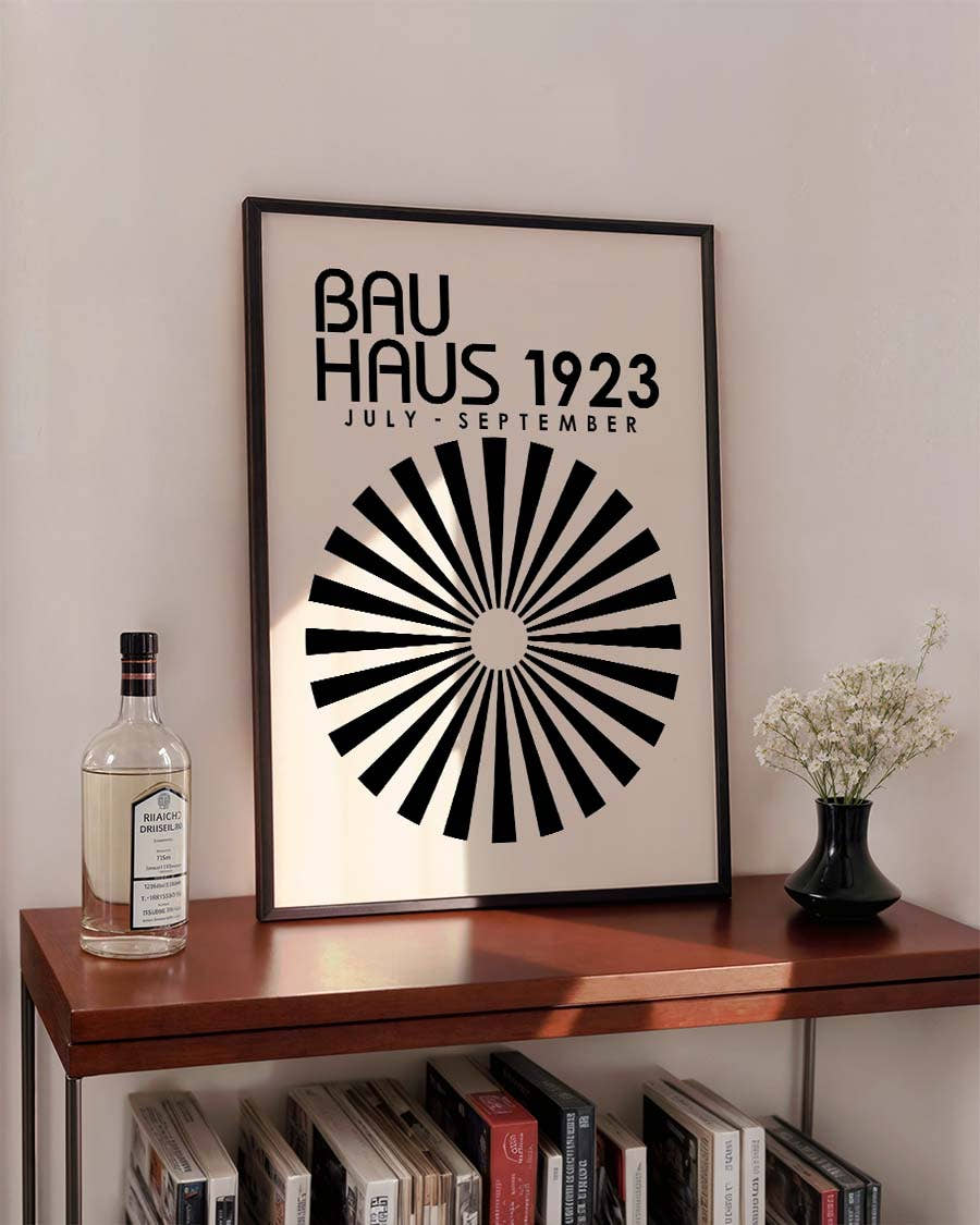Bauhaus Poster Sonne – Bauhaus Radial Sun