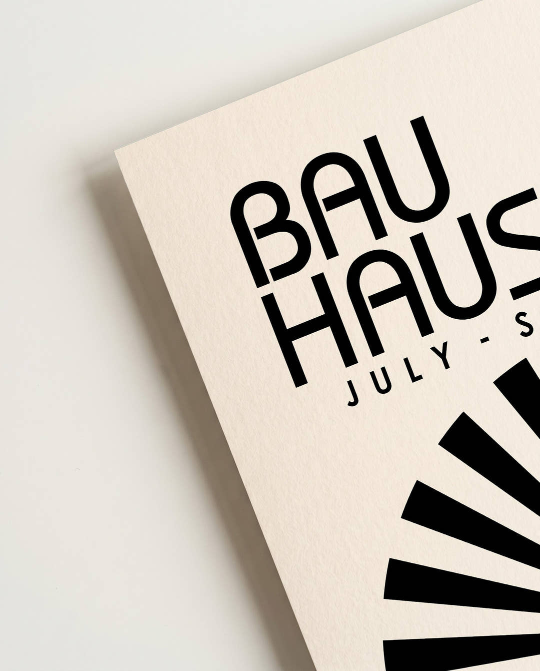 Bauhaus Poster Sonne – Bauhaus Radial Sun
