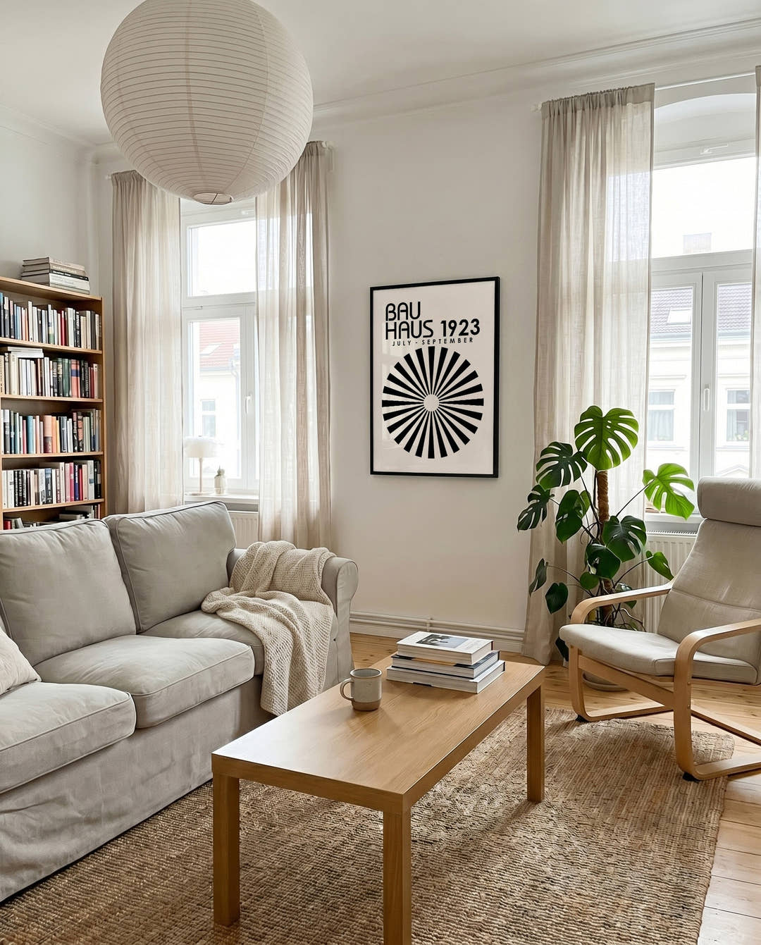 Bauhaus Poster Sonne – Bauhaus Radial Sun