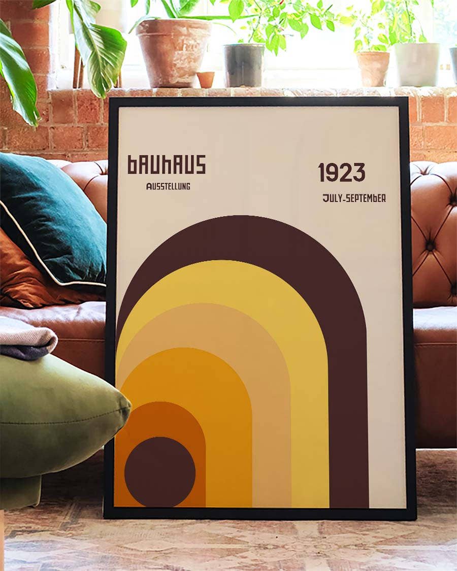 Bauhaus Poster Regenbogen – Bauhaus Rainbow Arc Modern