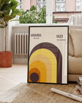 Bauhaus Poster Regenbogen – Bauhaus Rainbow Arc Modern