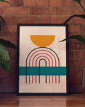 Bauhaus Rainbow Arch Poster