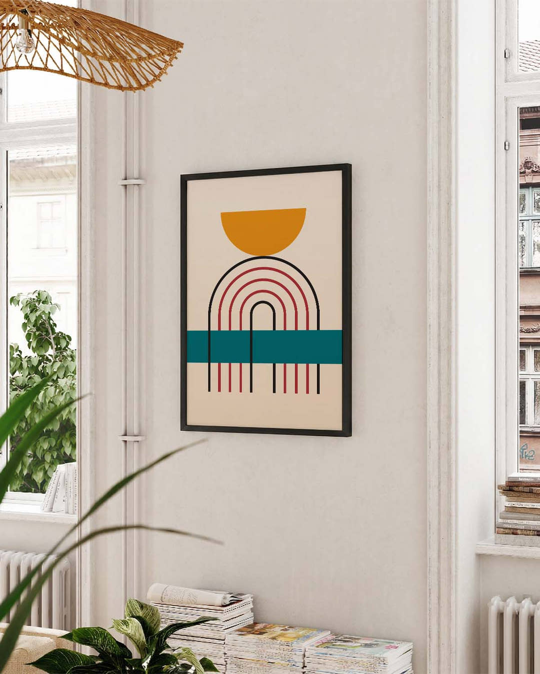 Bauhaus Rainbow Arch Poster
