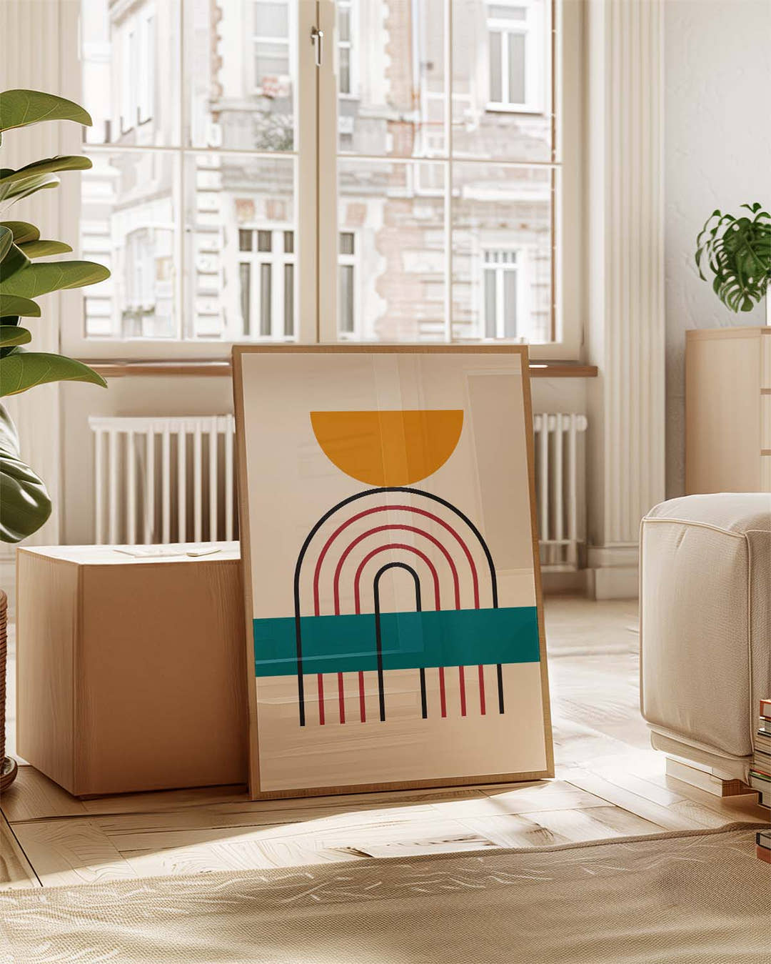 Bauhaus Rainbow Arch Poster